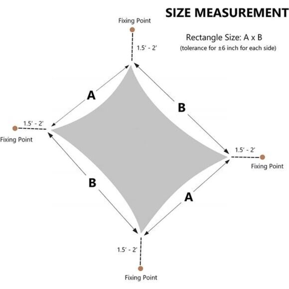 Sun Shade Sail Rectangular12' x 16' UV Block Canopy for Patio Backyard, Graphite - Picture 1 of 6